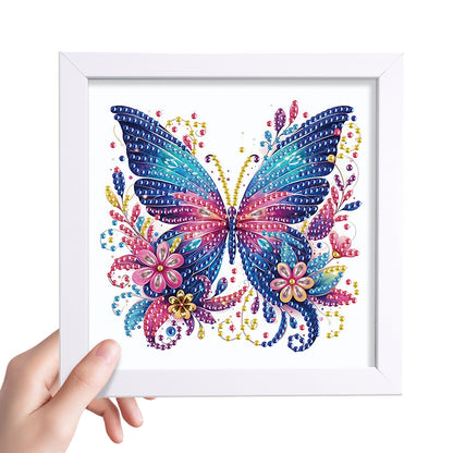 Butterfly Bouquet - Special Shaped Drill Diamond Painting 15*15CM