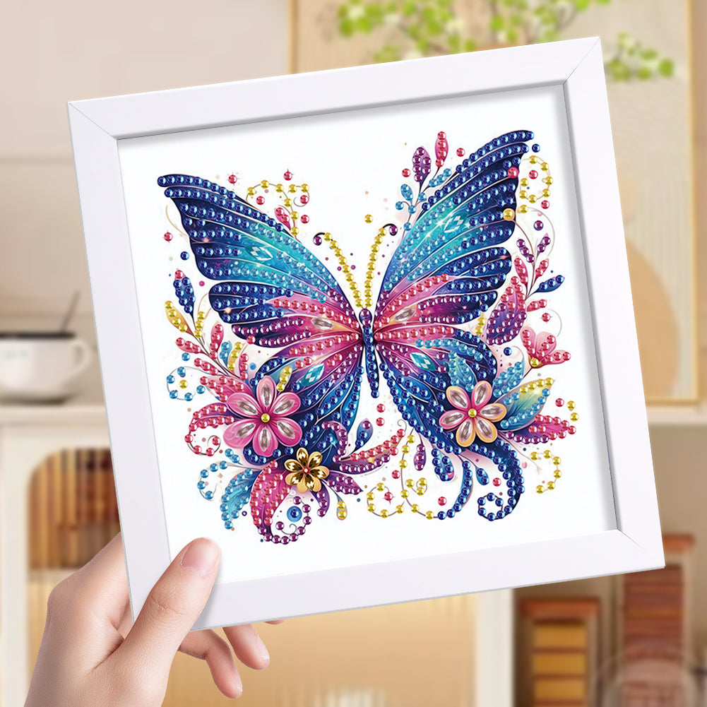 Butterfly Bouquet - Special Shaped Drill Diamond Painting 15*15CM