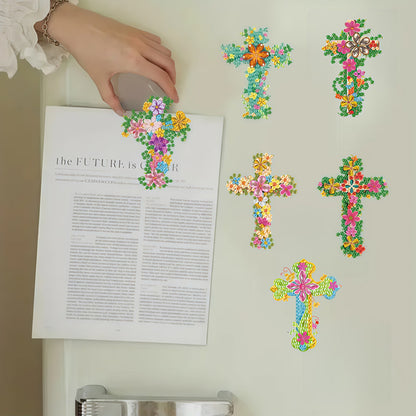 6Pcs Diamond Painting Refrigerator Magnets Diamond Art Kits for Adults Beginners