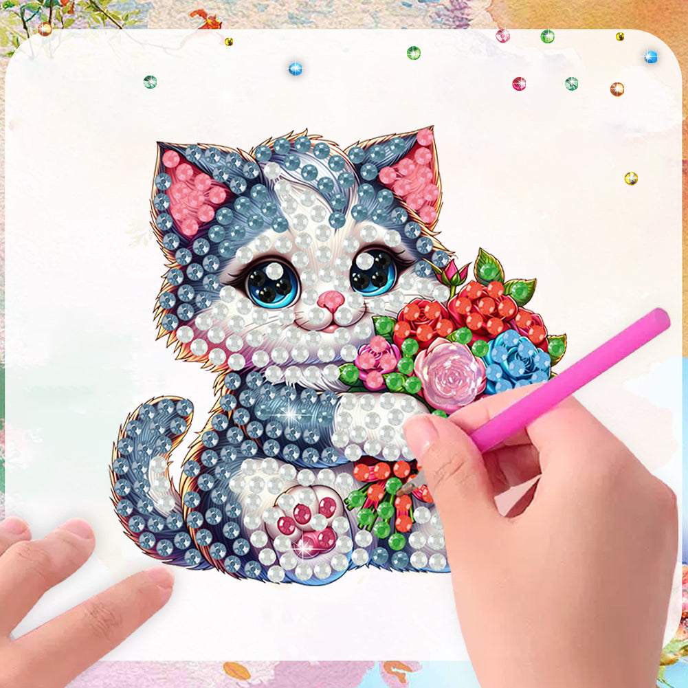 6Pcs Diamond Painting Refrigerator Magnets Diamond Art Kits for Adults Beginners