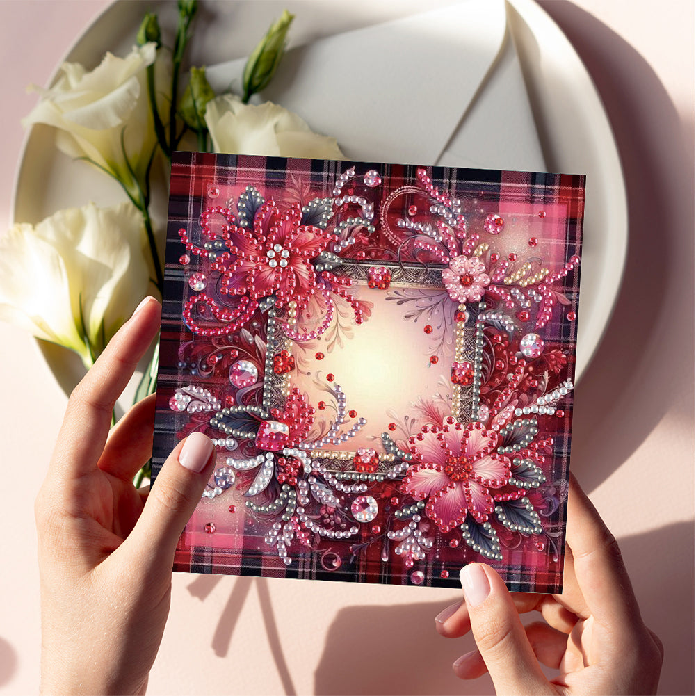 6pcs Diamond Painting Greeting Cards Handmade DIY Diamond Art Cards for Adults