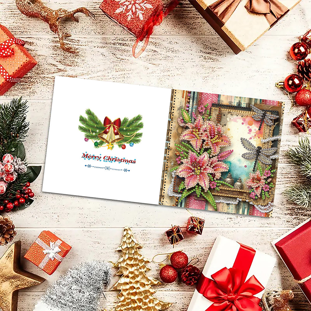 6pcs Diamond Painting Greeting Cards Handmade DIY Diamond Art Cards for Adults