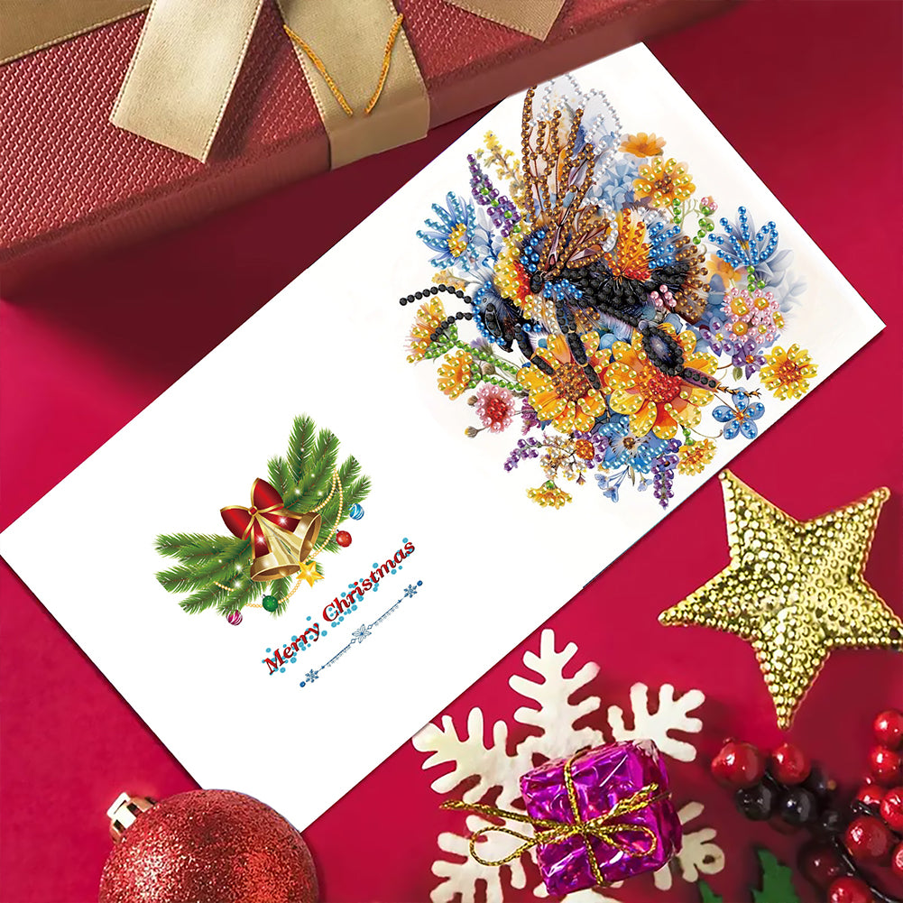 6pcs Diamond Painting Greeting Cards Handmade DIY Diamond Art Cards for Adults