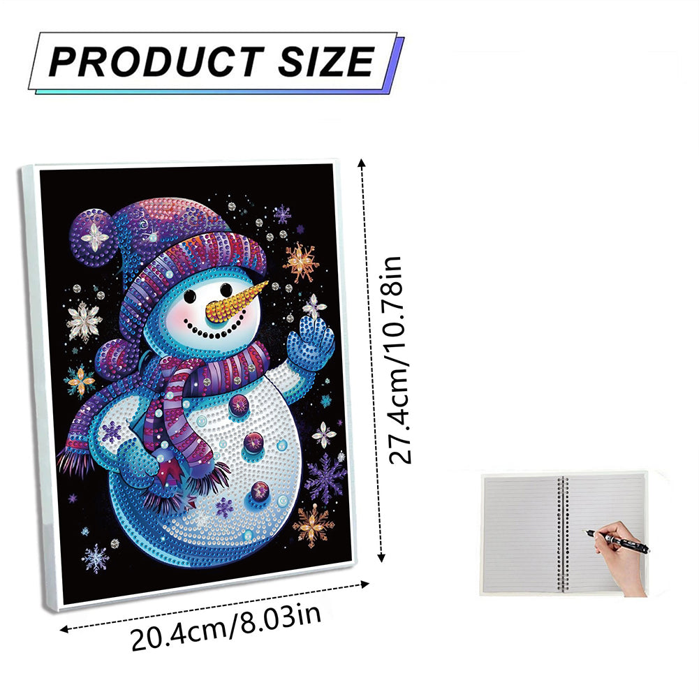 Snowman Special Shaped Diamond Painting Diary Book A5 Diamond Painting Notebooks