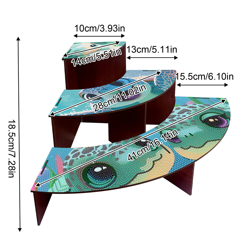 Wood Flowers Diamond Painting Organizer Rack Diamond Display Rack for Art Crafts