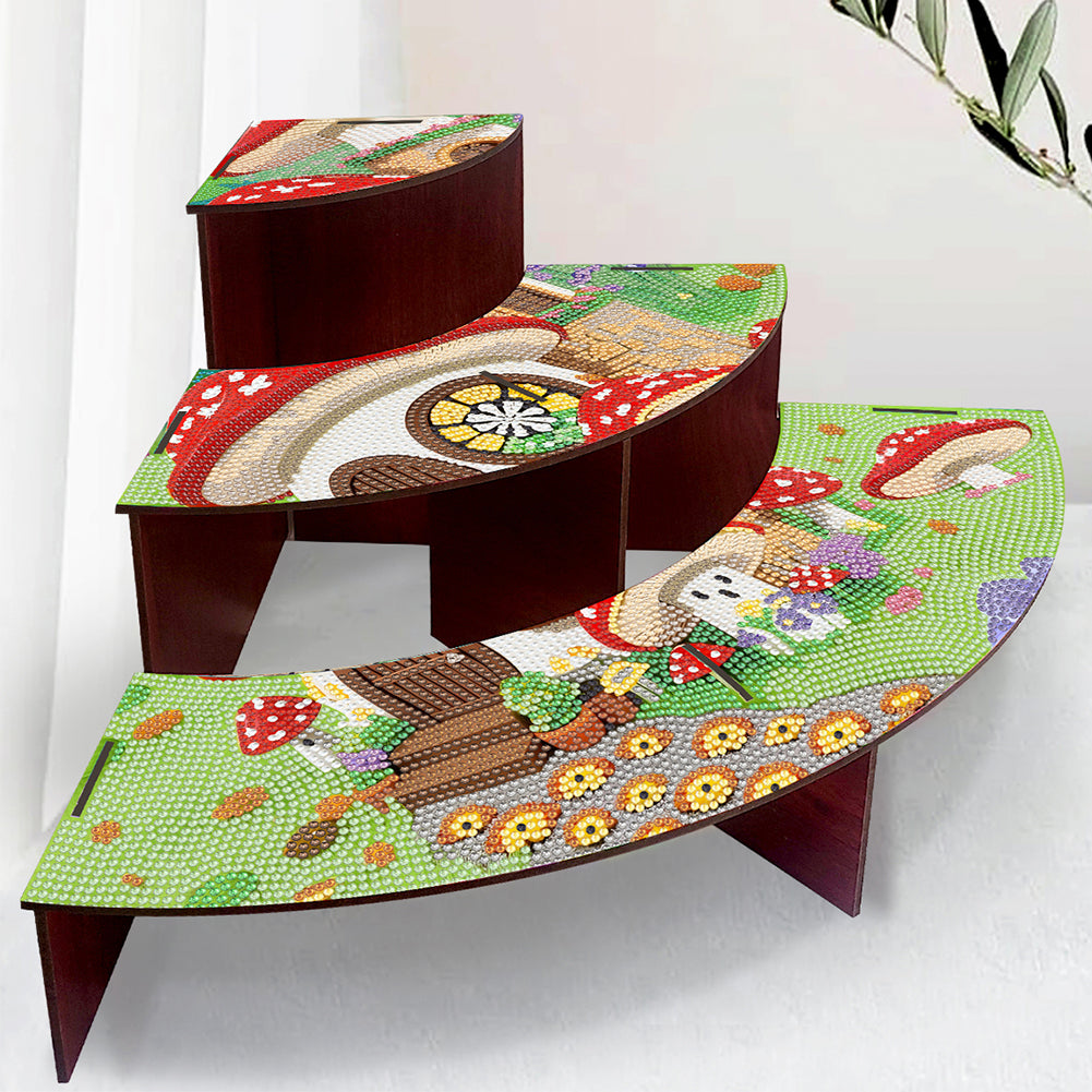 Wood Flowers Diamond Painting Organizer Rack Diamond Display Rack for Art Crafts