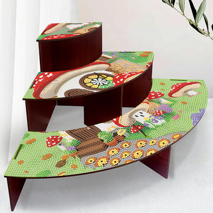 Wood Flowers Diamond Painting Organizer Rack Diamond Display Rack for Art Crafts