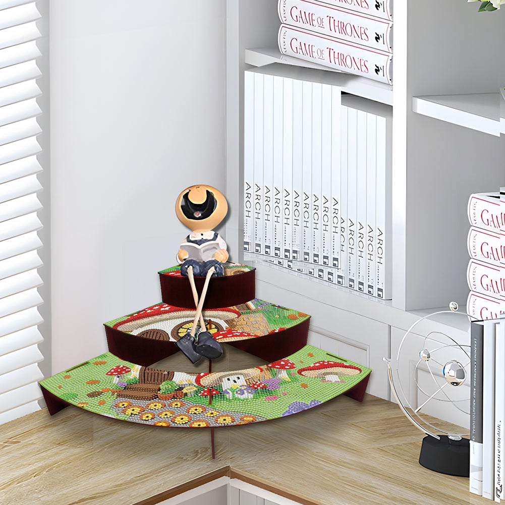 Wood Flowers Diamond Painting Organizer Rack Diamond Display Rack for Art Crafts