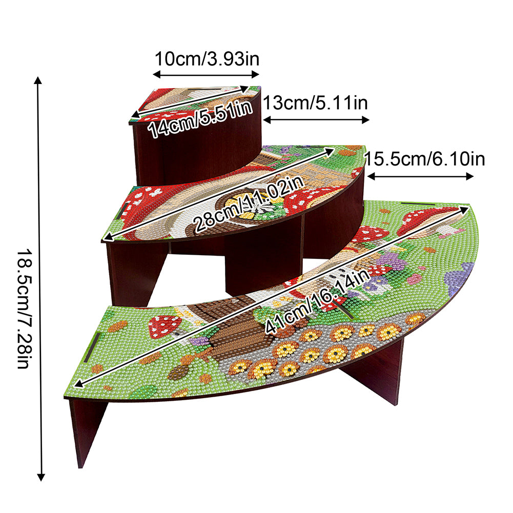 Wood Flowers Diamond Painting Organizer Rack Diamond Display Rack for Art Crafts