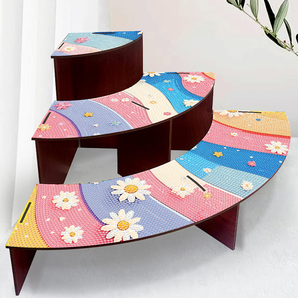 Wood Flowers Diamond Painting Organizer Rack Diamond Display Rack for Art Crafts