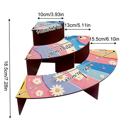 Wood Flowers Diamond Painting Organizer Rack Diamond Display Rack for Art Crafts