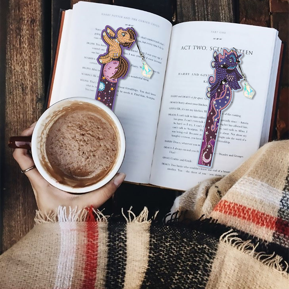 4 Pcs Flower Diamond Painting Bookmarks Diamond Art Bookmarks for Book Lovers