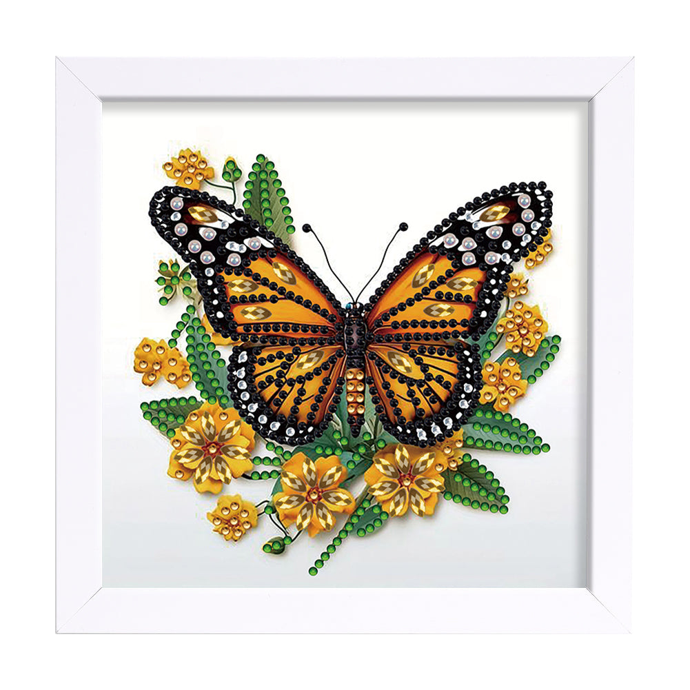 Butterfly - Special Shaped Drill Diamond Painting 18*18CM