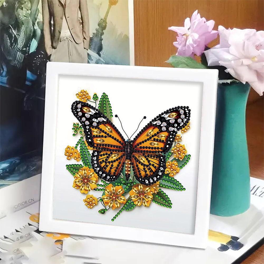 Butterfly - Special Shaped Drill Diamond Painting 18*18CM
