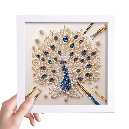Peacock - Special Shaped Drill Diamond Painting 18*18CM