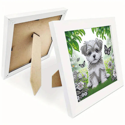 Puppy - Special Shaped Drill Diamond Painting 18*18CM