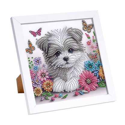 Dog - Special Shaped Drill Diamond Painting 18*18CM