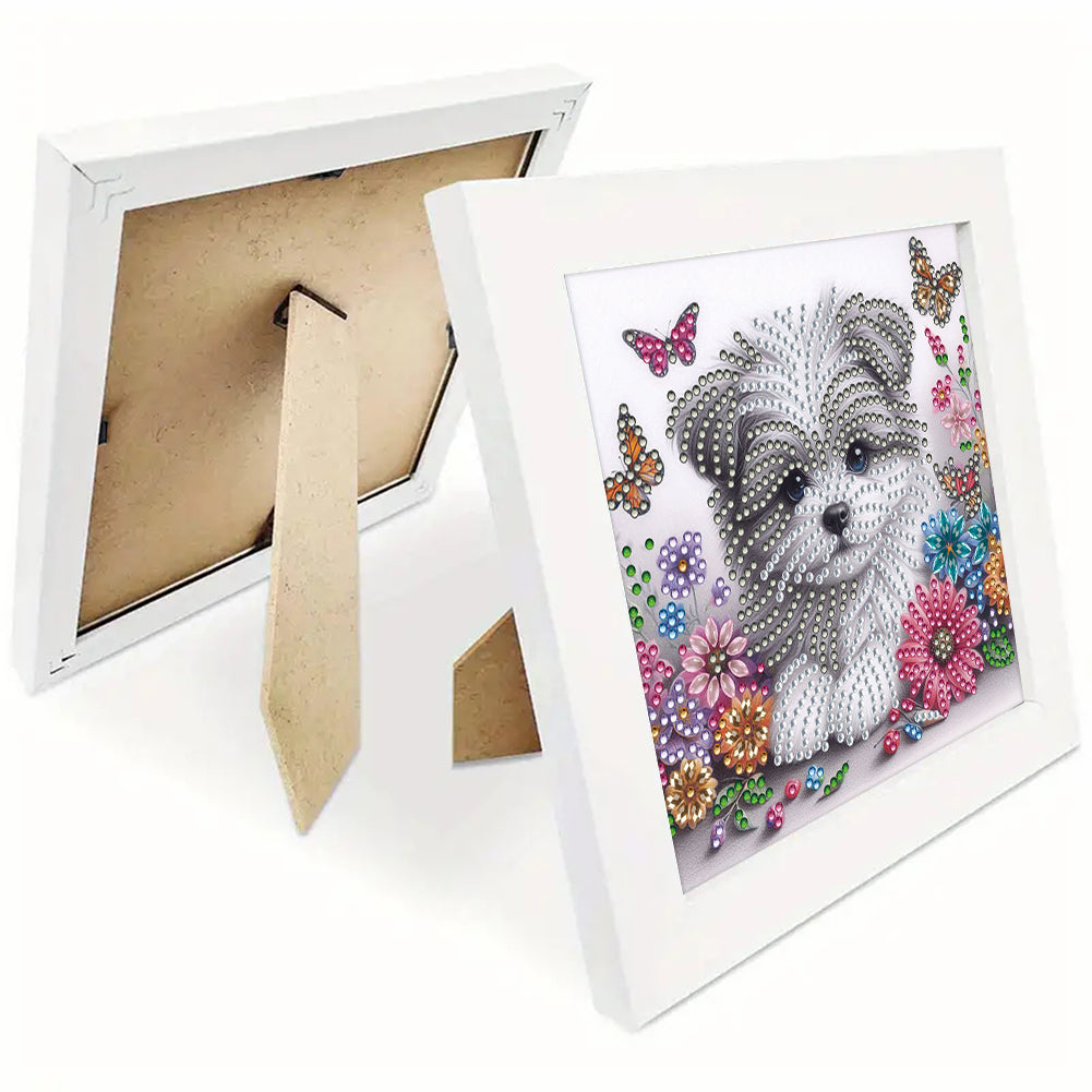 Dog - Special Shaped Drill Diamond Painting 18*18CM