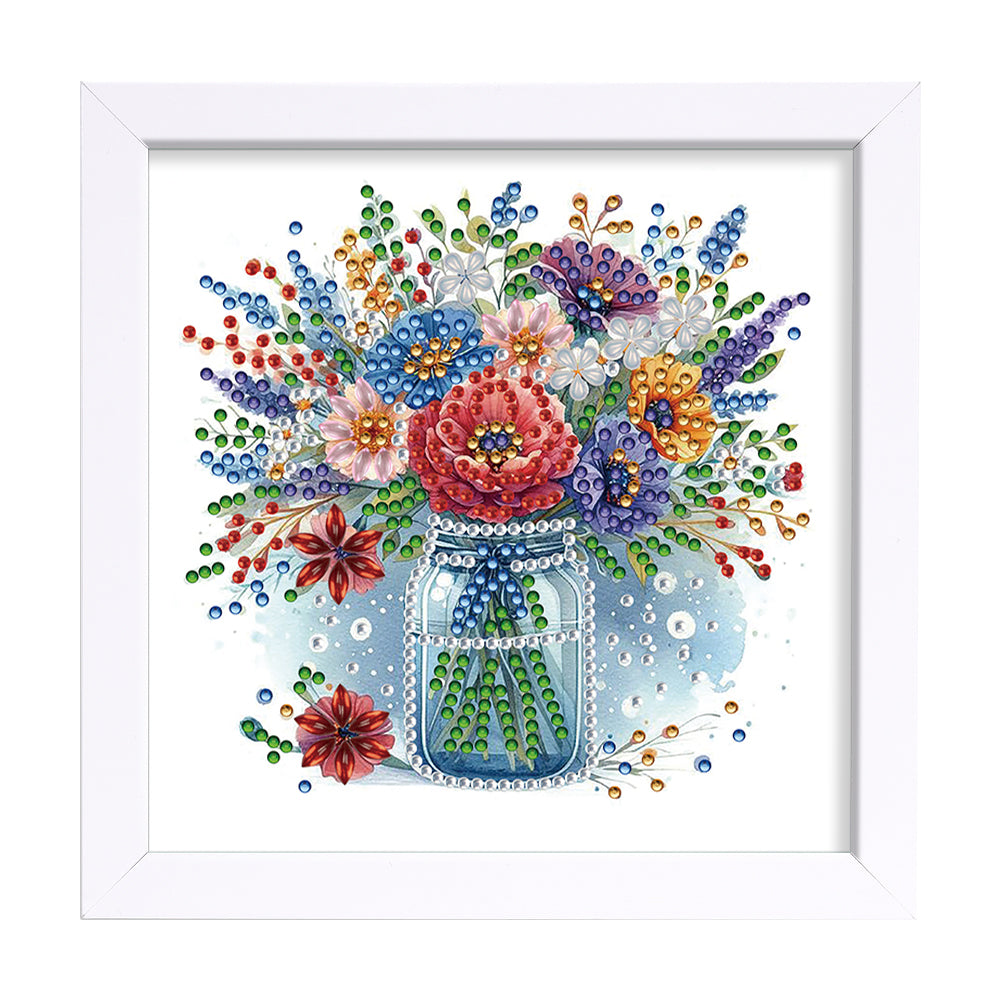 Vase - Special Shaped Drill Diamond Painting 18*18CM