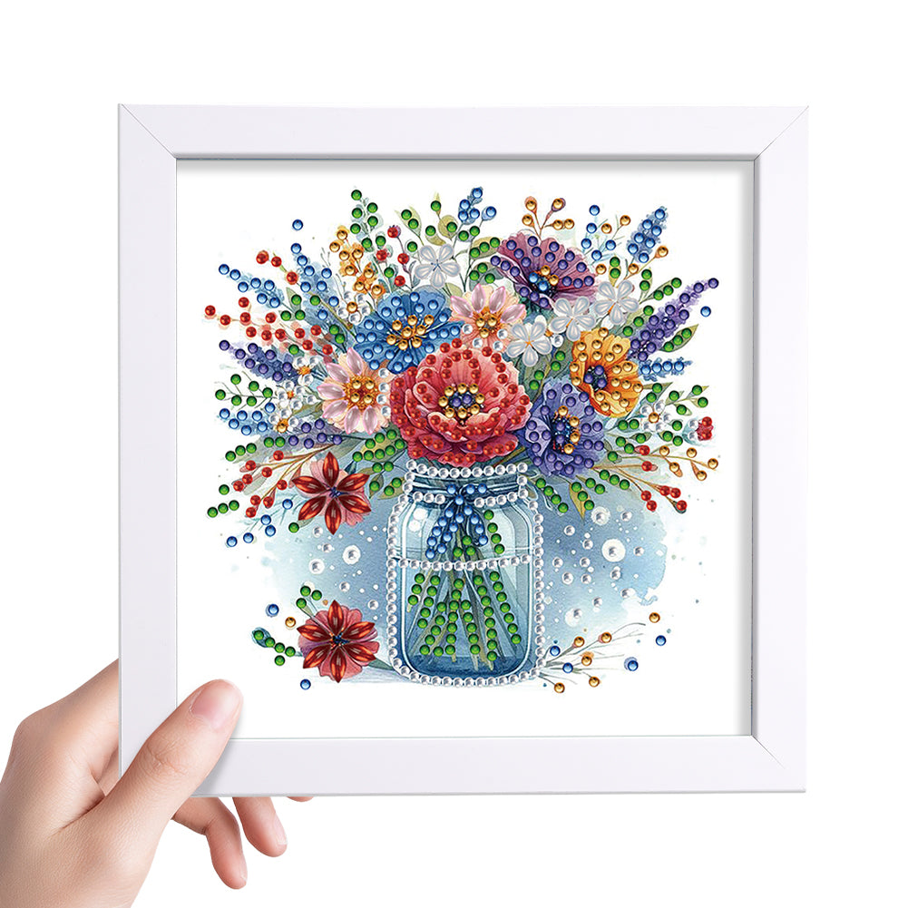 Vase - Special Shaped Drill Diamond Painting 18*18CM