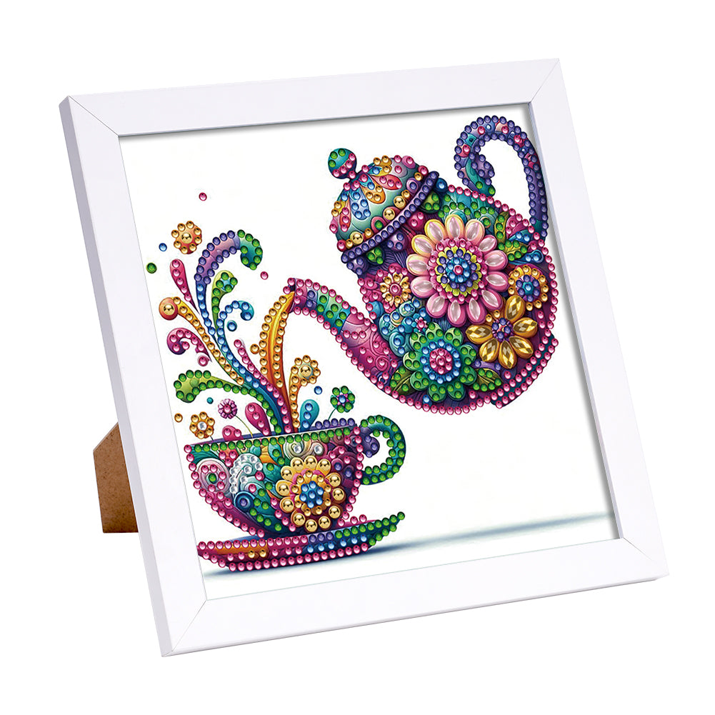 Mandala Teapot - Special Shaped Drill Diamond Painting 18*18CM