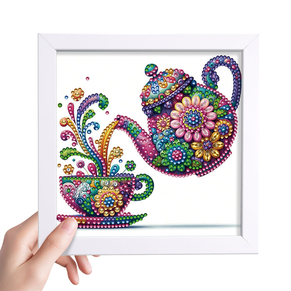 Mandala Teapot - Special Shaped Drill Diamond Painting 18*18CM