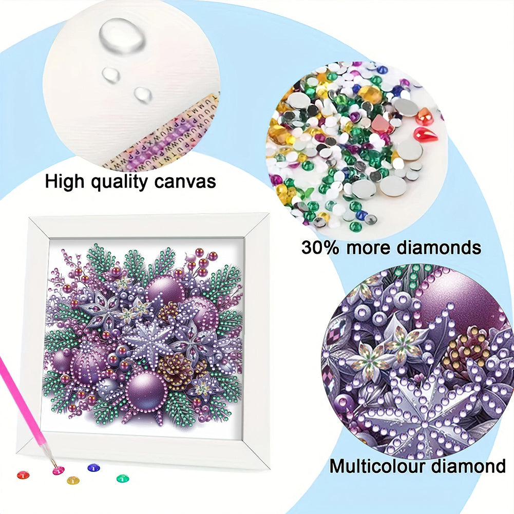 Christmas Decoration - Special Shaped Drill Diamond Painting 18*18CM