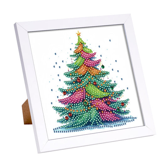 Christmas Tree - Special Shaped Drill Diamond Painting 18*18CM