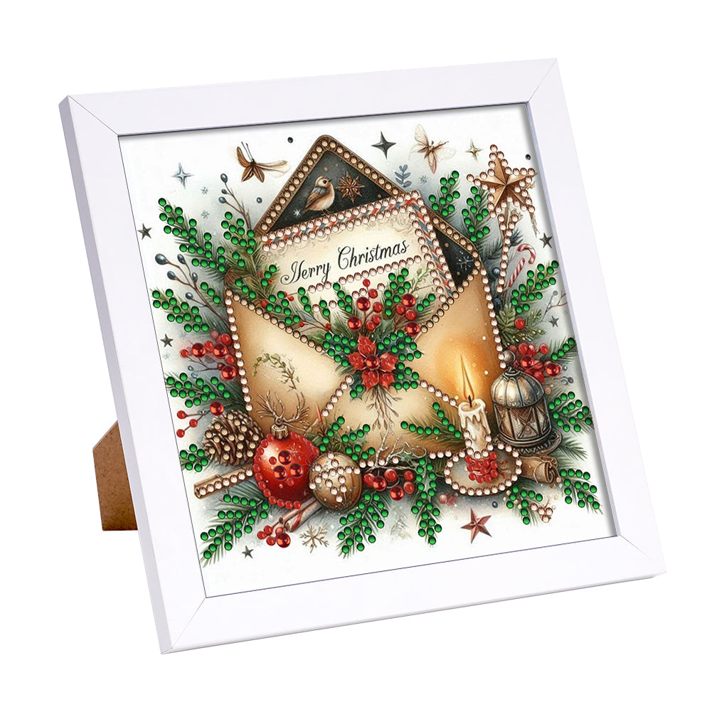 Christmas Letter - Special Shaped Drill Diamond Painting 18*18CM