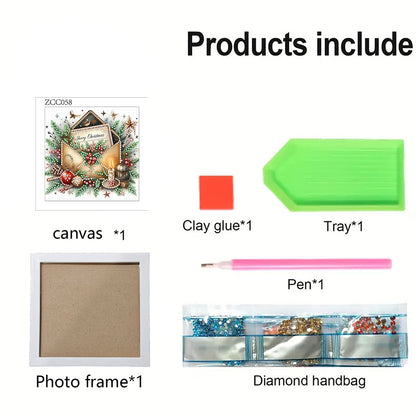 Christmas Letter - Special Shaped Drill Diamond Painting 18*18CM