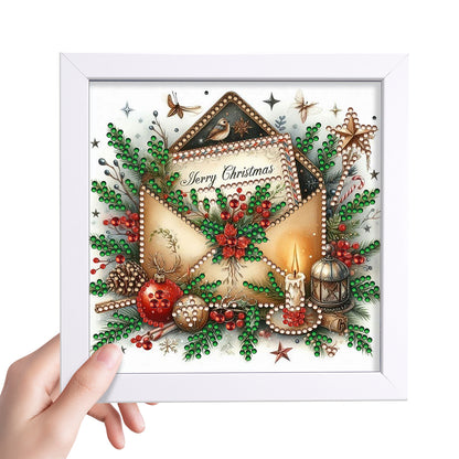 Christmas Letter - Special Shaped Drill Diamond Painting 18*18CM