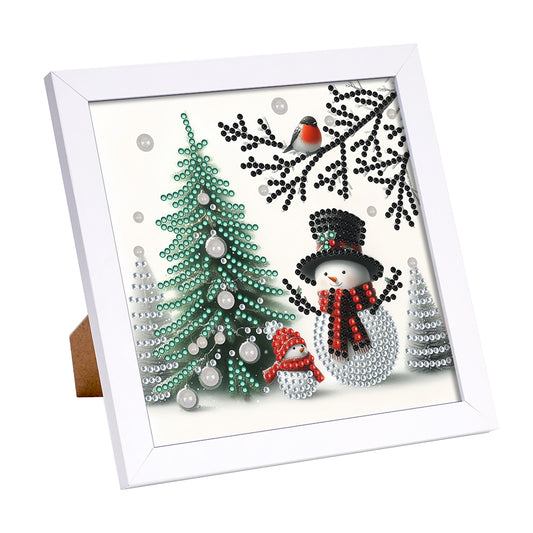 Christmas Snowman - Special Shaped Drill Diamond Painting 18*18CM