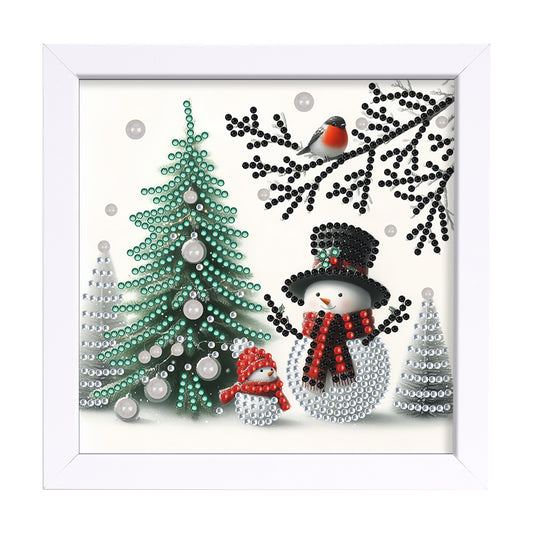 Christmas Snowman - Special Shaped Drill Diamond Painting 18*18CM
