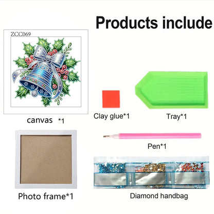 Christmas Bell - Special Shaped Drill Diamond Painting 18*18CM