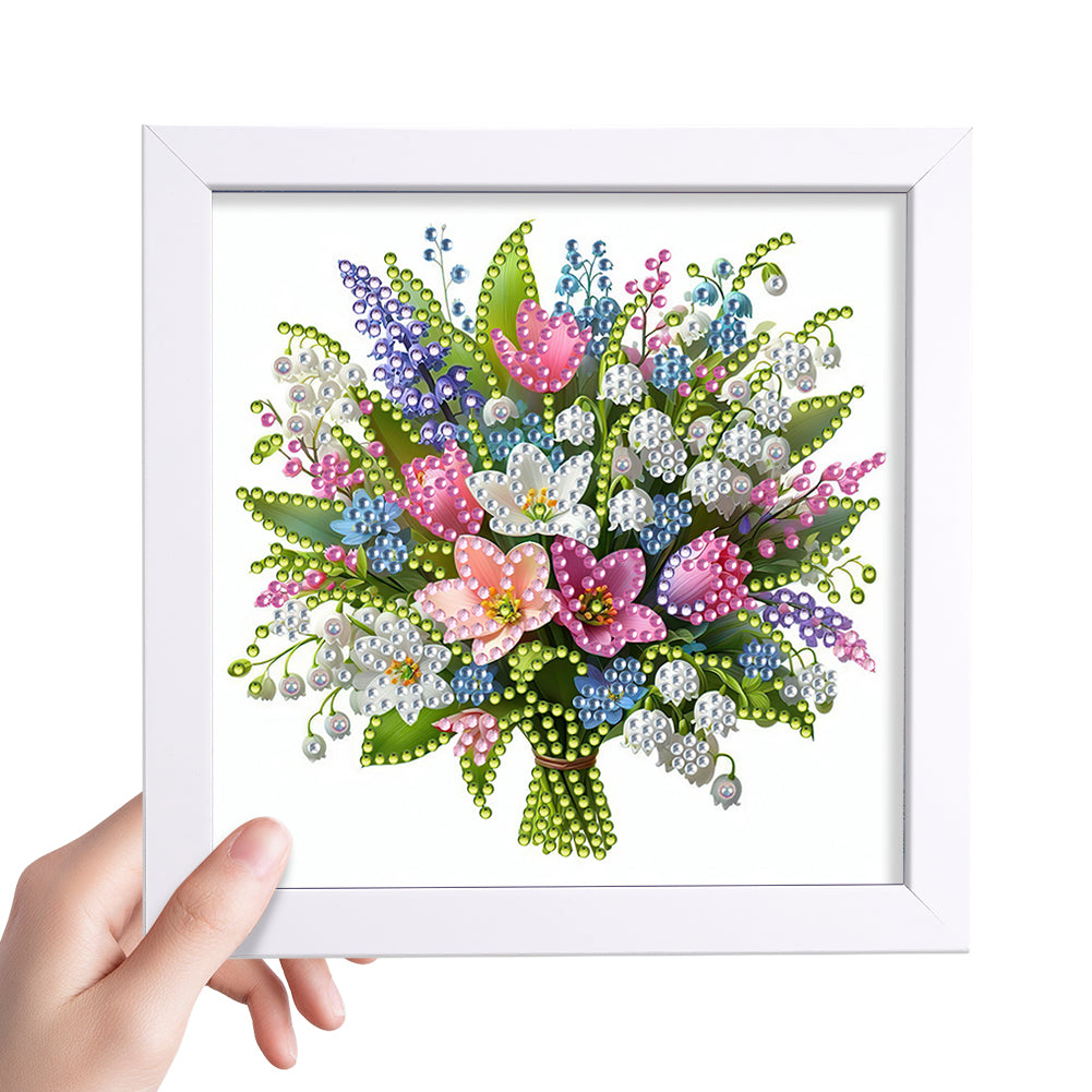 Bouquet - Special Shaped Drill Diamond Painting 18*18CM