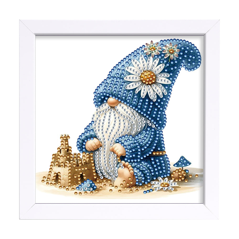 Sand Castle Gnome - Special Shaped Drill Diamond Painting 18*18CM