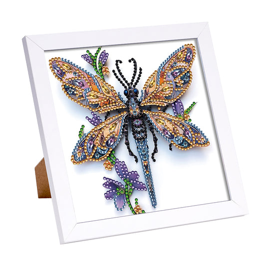 Dragonfly - Special Shaped Drill Diamond Painting 18*18CM