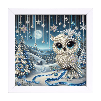 Owl - Special Shaped Drill Diamond Painting 18*18CM