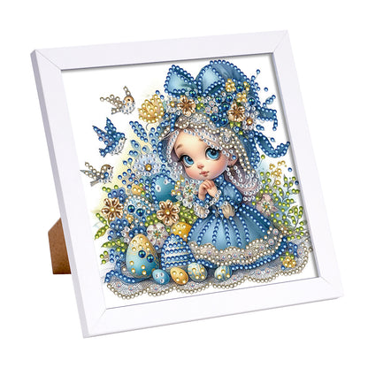 Girl - Special Shaped Drill Diamond Painting 18*18CM