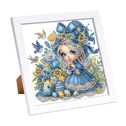 Girl - Special Shaped Drill Diamond Painting 18*18CM