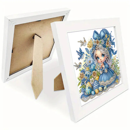 Girl - Special Shaped Drill Diamond Painting 18*18CM