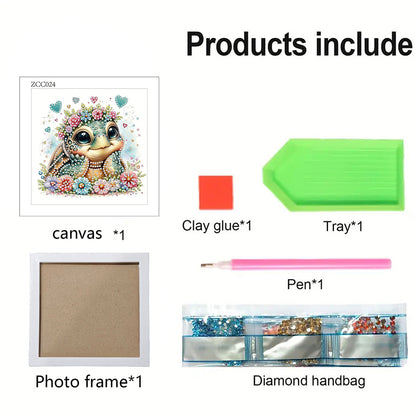 Sea Turtle - Special Shaped Drill Diamond Painting 18*18CM