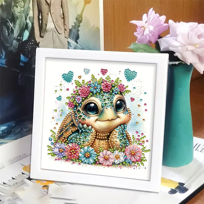 Sea Turtle - Special Shaped Drill Diamond Painting 18*18CM