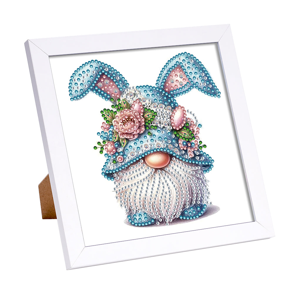 Bunny Ear Gnome - Special Shaped Drill Diamond Painting 18*18CM