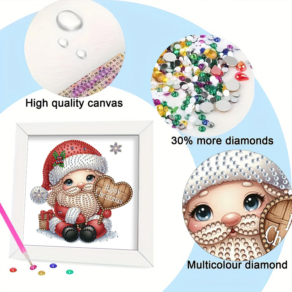 Santa Claus - Special Shaped Drill Diamond Painting 18*18CM
