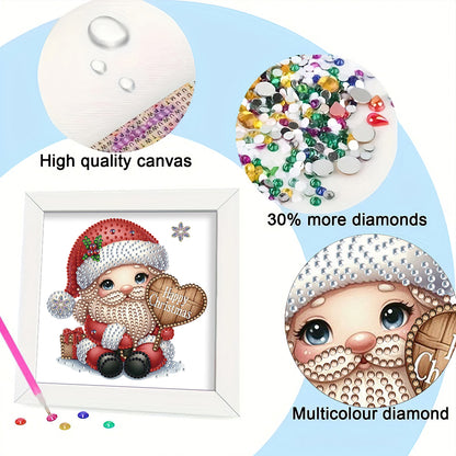 Santa Claus - Special Shaped Drill Diamond Painting 18*18CM