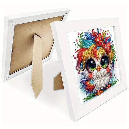 Colorful Chicken - Special Shaped Drill Diamond Painting 18*18CM