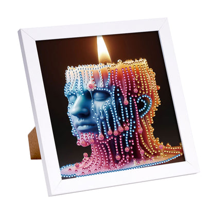 Candle - Special Shaped Drill Diamond Painting 18*18CM