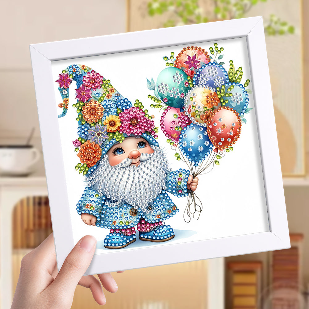 Balloon Gnome - Special Shaped Drill Diamond Painting 18*18CM