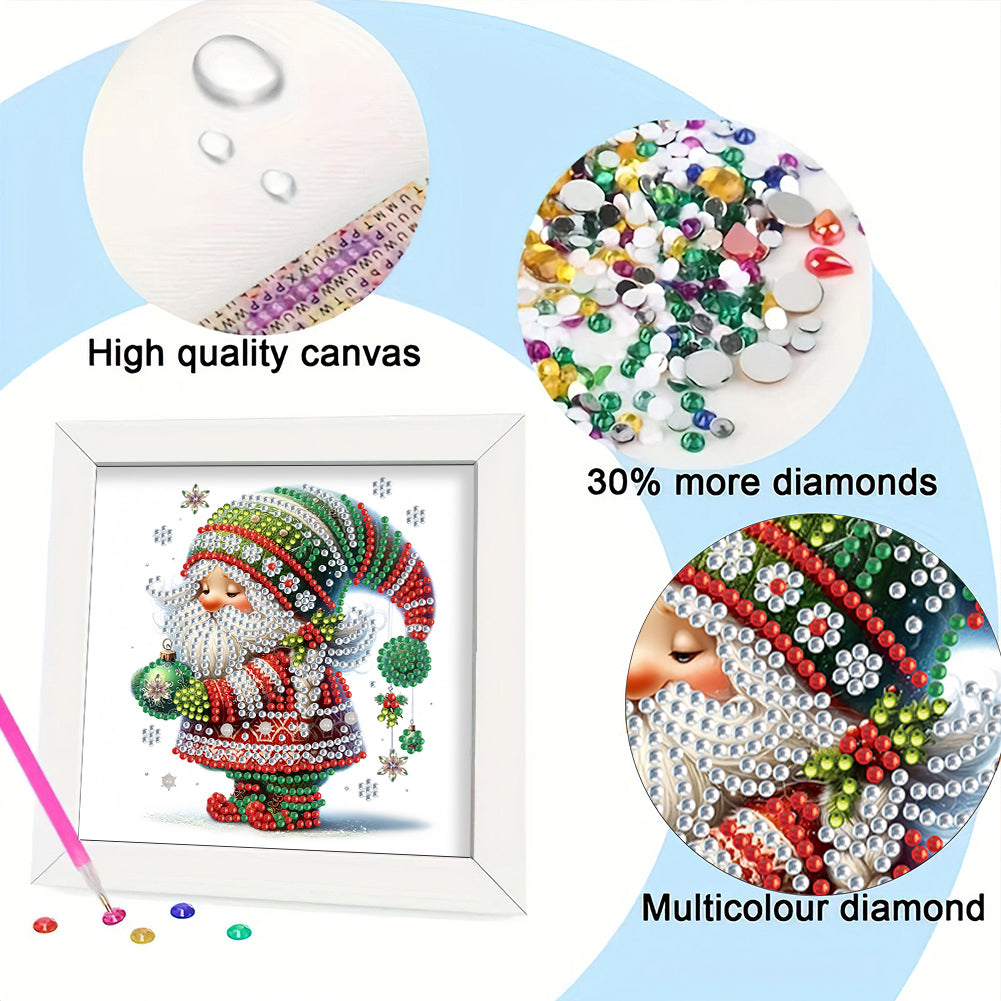 Christmas Gnome - Special Shaped Drill Diamond Painting 18*18CM